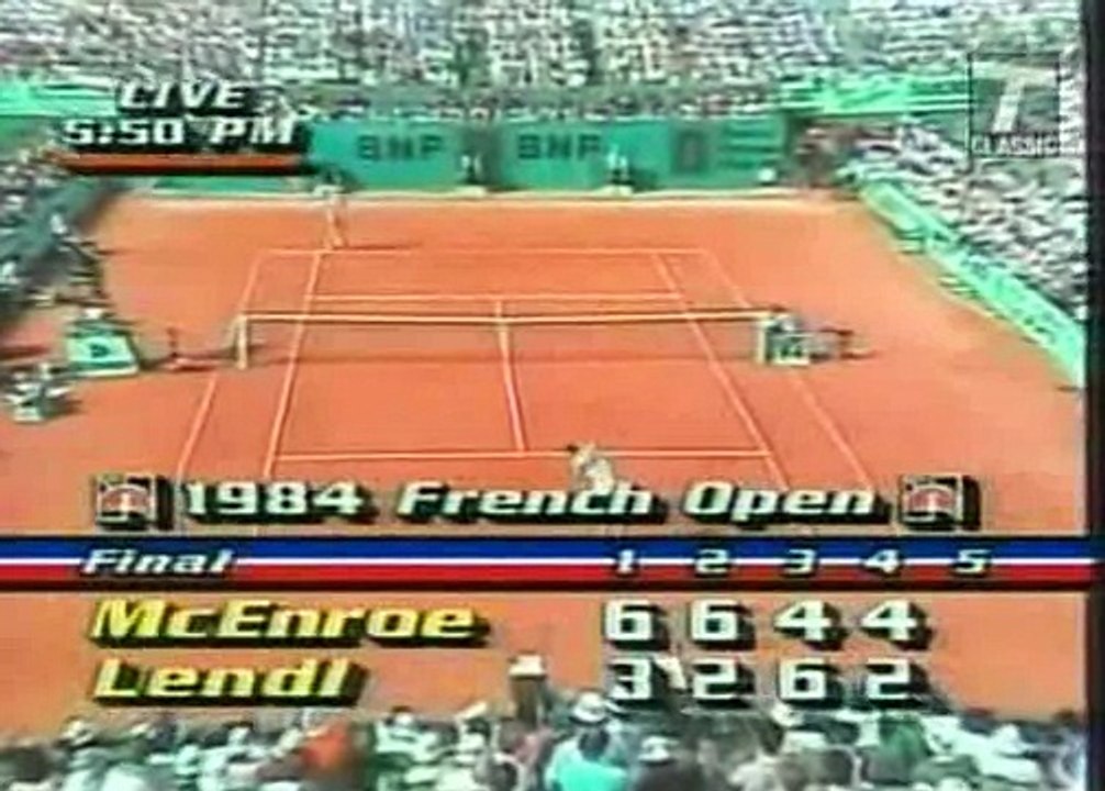 Roland Garros 1984 Final - McEnroe vs Lendl 15/23