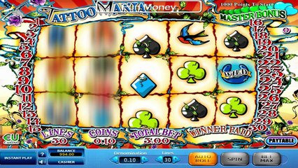 Tattoo Mania ilmainen kasino kolikkopeli SkillOnNet Video Esikatselu