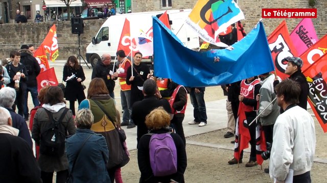 Dinan. Une centaine de personnes seulement à la manifestation anti loi Travail