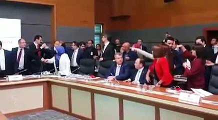 Komisyonda, AK Parti'li ve HDP'li vekiller arasında kavga