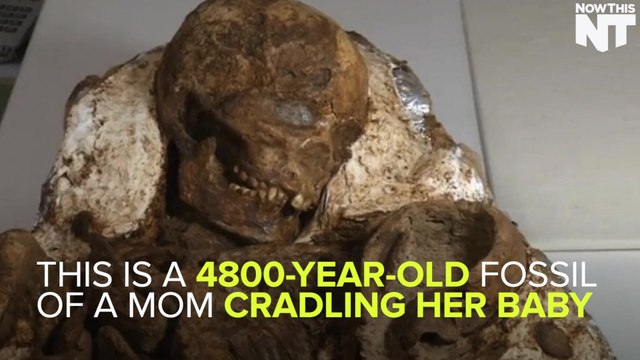 4800-Year-Old Fossil Of Mom Cradling Her Baby Found