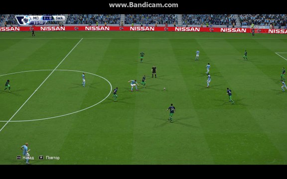 BPL 8 Тур. Манчестер Сити - Суонси. 2:0. Silva, 35'