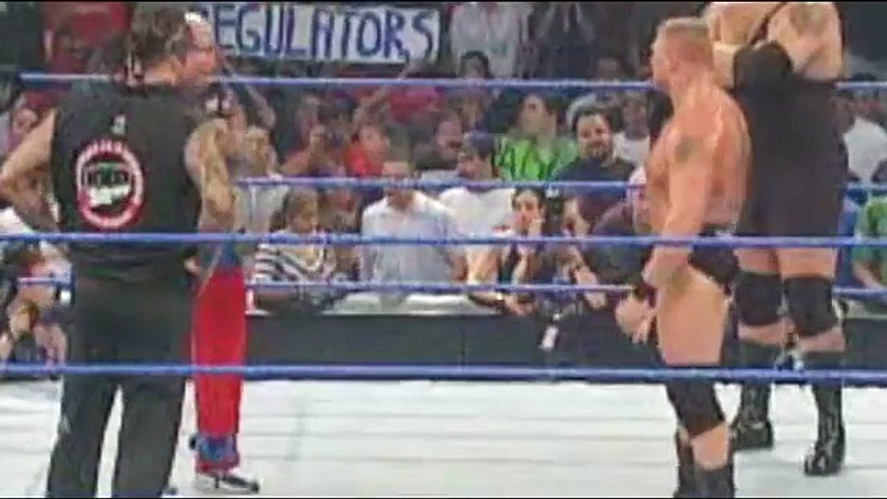 Undertaker vs Brock Lesnar vs Big Show ( Triple Threat Match - Smackdown )