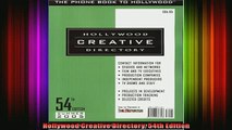 READ Ebooks FREE  Hollywood Creative Directory 54th Edition Full Free