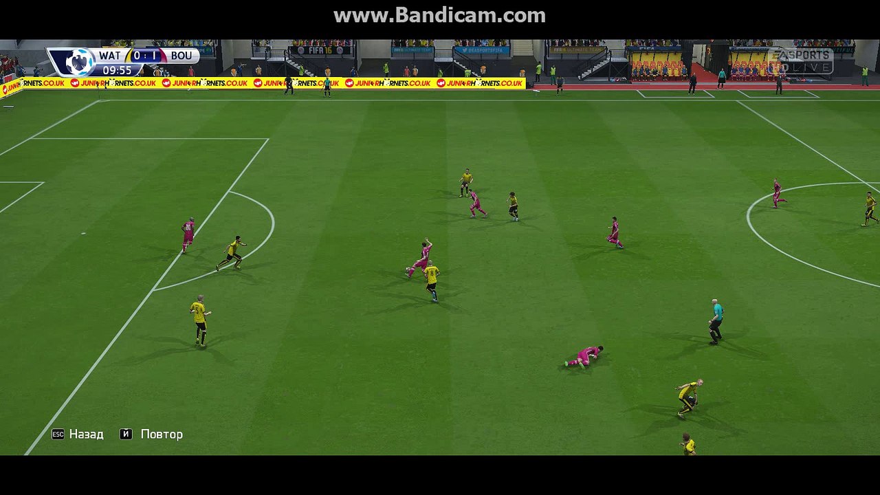 BPL 8 Тур. Уотфорд - Борнмут. 0:2. Afobe, 11'
