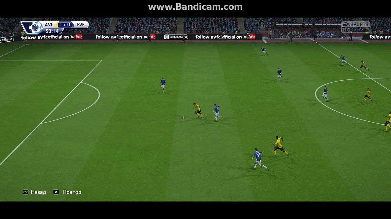 BPL 8 Тур. Астон Вилла - Эвертон. 2:0. Agbonlahor, 54'