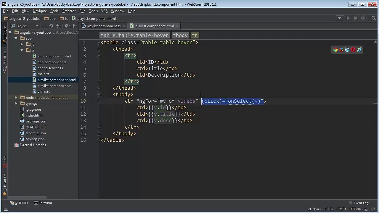Angular 2 for Beginners - Tutorial 9 - Click Event Handling