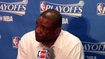 Clippers' coach Doc Rivers cries before game 5 vs. Blazers