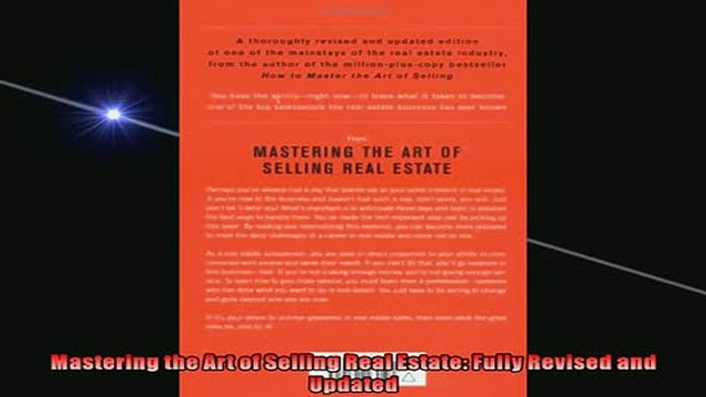 READ book Mastering the Art of Selling Real Estate Fully Revised and Updated READ ONLINE