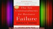 READ book  The Ten Commandments for Business Failure Online Free