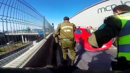 Police shoot suspected thief in dramatic chase