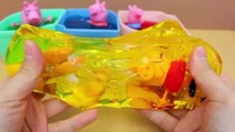 Learn Colours Clay Slime Jelly Surprise Toys Peppa Pig \ Nursery Rhymes Children's Songs