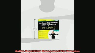 READ book  Online Reputation Management For Dummies Full Free