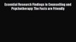 [Read book] Essential Research Findings in Counselling and Psychotherapy: The Facts are Friendly