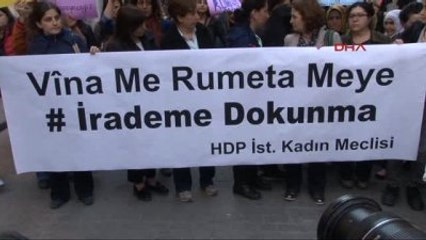 Hdp'li Kadınlardan İrademe Dokunma Eylemi