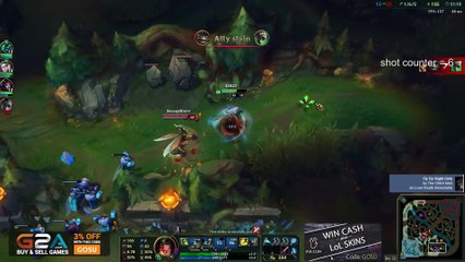 hi im Gosu drunk flash juke + laugh ft. trick2g - League of Legends