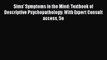 [Read book] Sims' Symptoms in the Mind: Textbook of Descriptive Psychopathology: With Expert