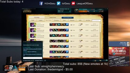 hi im Gosu goes emotional - League of Legends