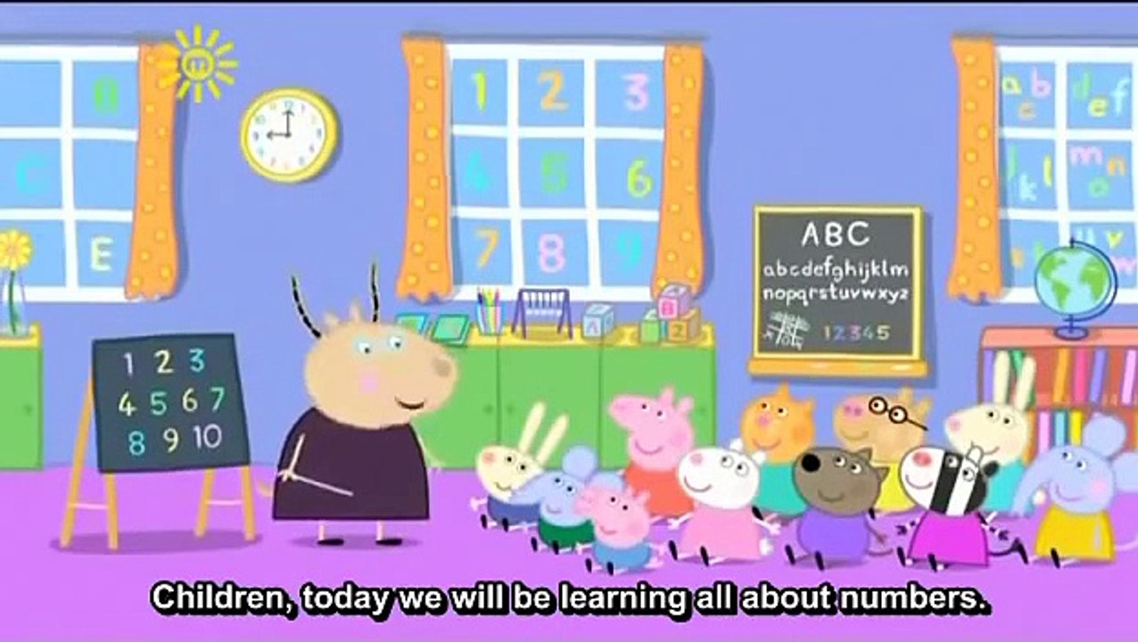 PEPPA PIG NUMBERS WITH ENGLISH SUBTITLES