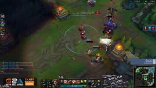 hi im Gosu SICK Draven Quadrakill - League of Legends