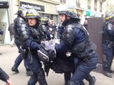 Paris, Rennes, Nantes - violents affrontements entre les policiers et les manifestants