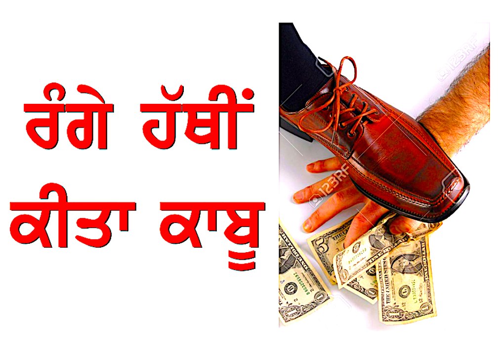 ਰੰਗੇ ਹੱਥੀਂ ਕੀਤਾ ਕਾਬੂ