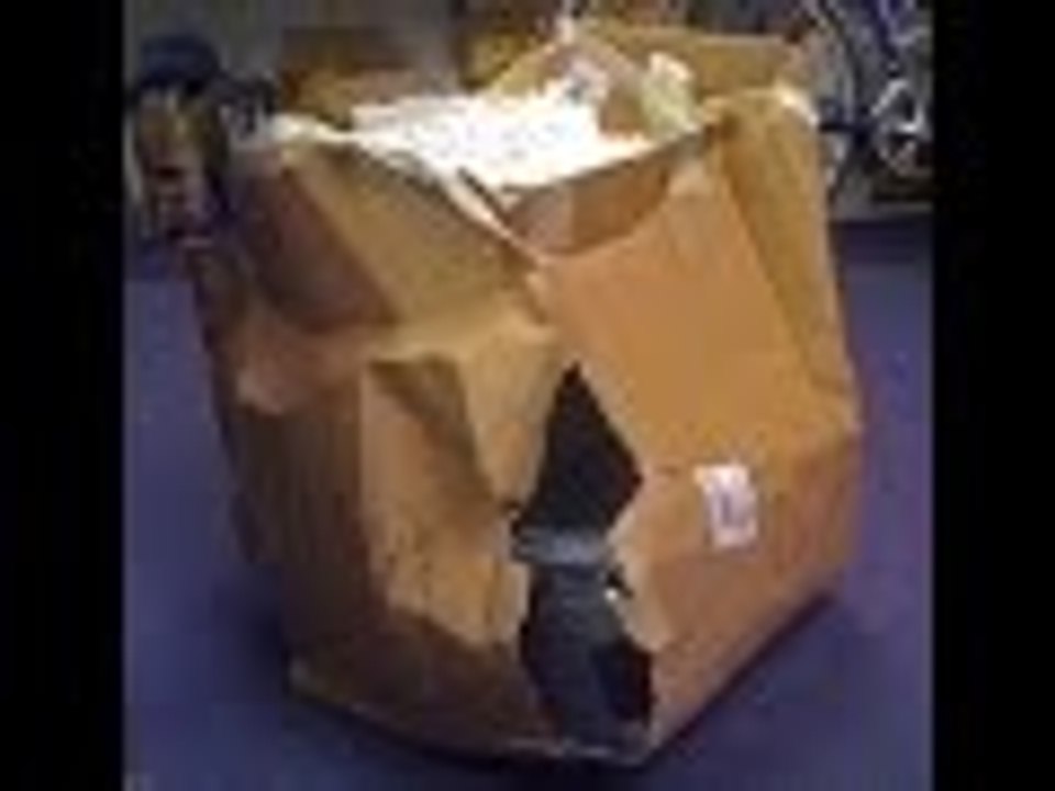 Unboxing a damaged box.  Is what's inside ruined?