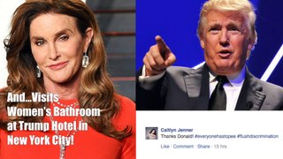 Caitlyn Jenner Uses Women's Room At Trump Hotel, Posts Video
