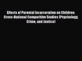Buy Book Effects Of Parental Incarceration On Children - 
