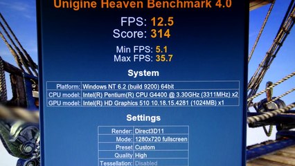 Intel Pentium G4400 Skylake - HD Graphics 510 benchmark - can it play games