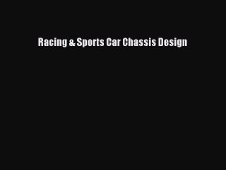 Download Racing & Sports Car Chassis Design PDF Free