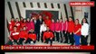 Erdoğan, A Milli Bayan Karate ve Bucaspor Futbol Kulübü Oyuncularıyla Fotoğraf Çektirdi