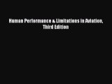 [Read Book] Human Performance & Limitations in Aviation Third Edition  EBook