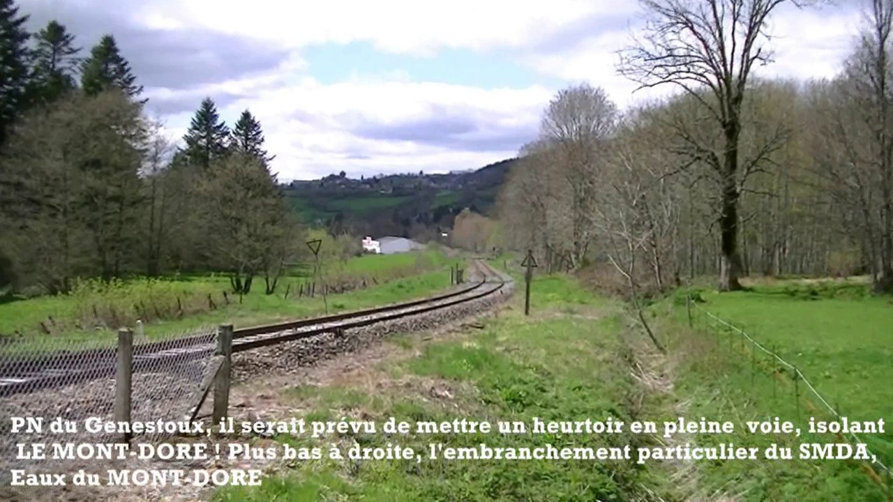 TER AUVERGNE pour la croissance allemande ? ! - Etat des lieux à LA BOURBOULE, ligne CLERMONT-FD -- LE MONT-DORE, ATTENTION AU HEURTOIR !!!