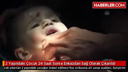 2 Yaşındaki Çocuk 24 Saat Sonra Enkazdan Sağ Olarak Çıkarıldı