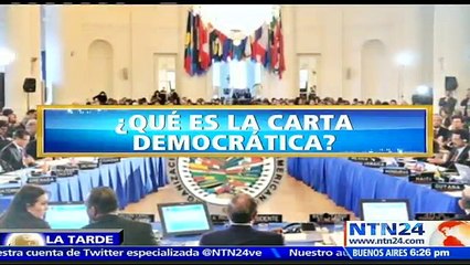 ¿En qué consiste la Carta Democrática Interamericana de la OEA que podría aplicarse para Venezuela?