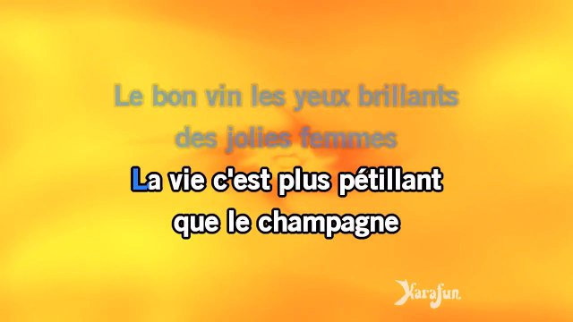 Karaoké Aimer la vie (Soy un Truhan Soy un Señor) - Julio Iglesias *