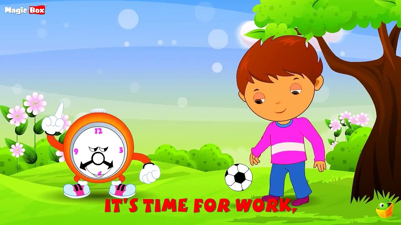 Karaoke: Tick Tock - Songs With Lyrics - Cartoon/Animated Rhymes For Kids