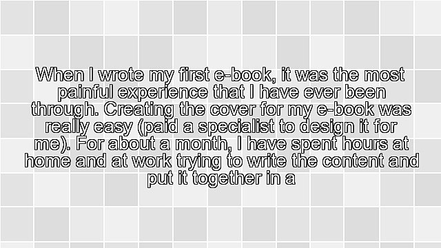 Practice Makes Perfect: Steps on How to Get Your eBook Perfect For Your Affiliate Marketing Efforts