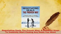 Read  Negotiating Deals The Proven Way 8 Powerful Steps To Instantly Start Closing Any Deals PDF Online