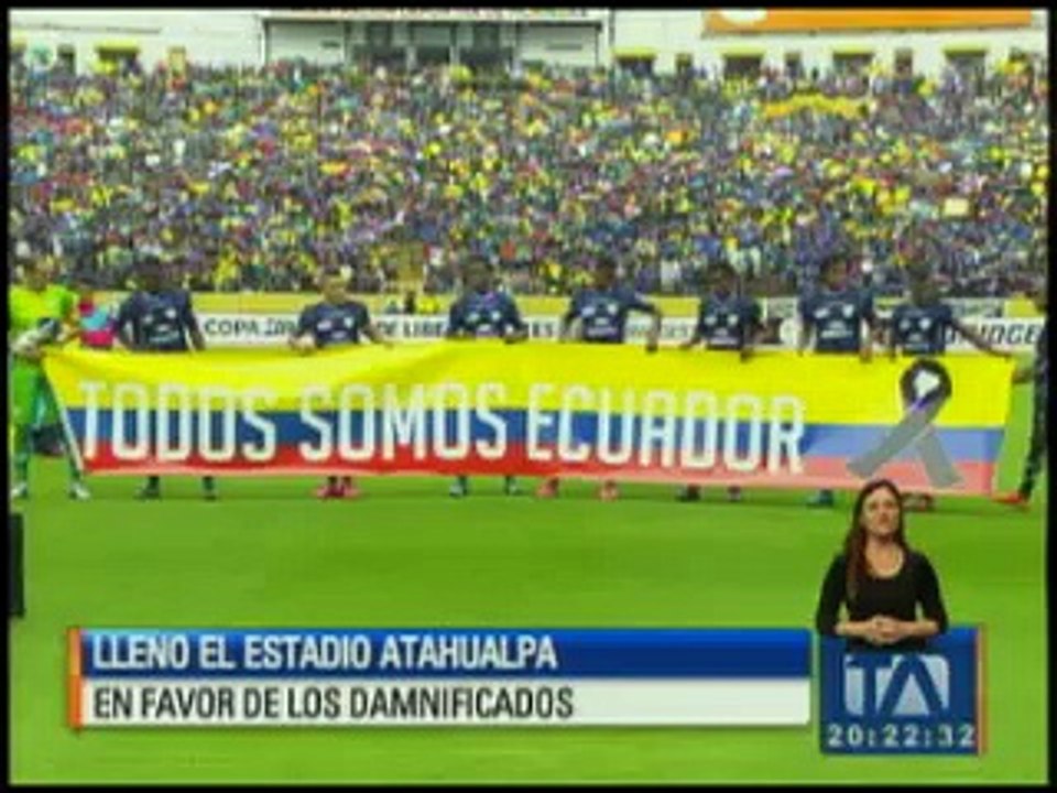 Aficionados llenaron el Atahualpa en favor de los damnificados