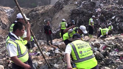 Cuatro muertos en alud en basurero de Guatemala
