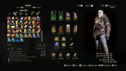 WITCHER 3 DEATH MARCH! WALKTHROUGH 181 - AN EYE FOR AN EYE & GET JUNIOR