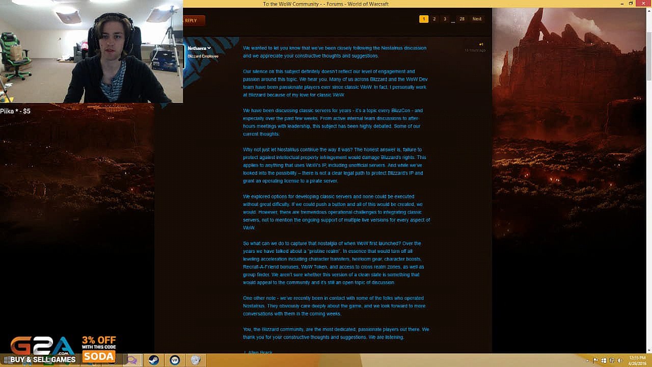 Opinions On Blizzard's Recent Response