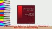 PDF  Organizational Behavior 1 Essential Theories of Motivation and Leadership Read Online