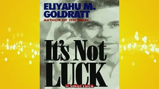 READ THE NEW BOOK   Its Not Luck  FREE BOOOK ONLINE