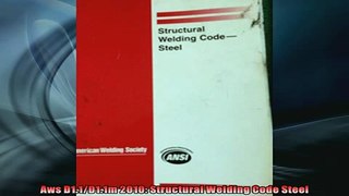 READ THE NEW BOOK   Aws D11D11m 2010 Structural Welding Code Steel  FREE BOOOK ONLINE