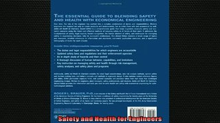 FREE PDF DOWNLOAD   Safety and Health for Engineers READ ONLINE