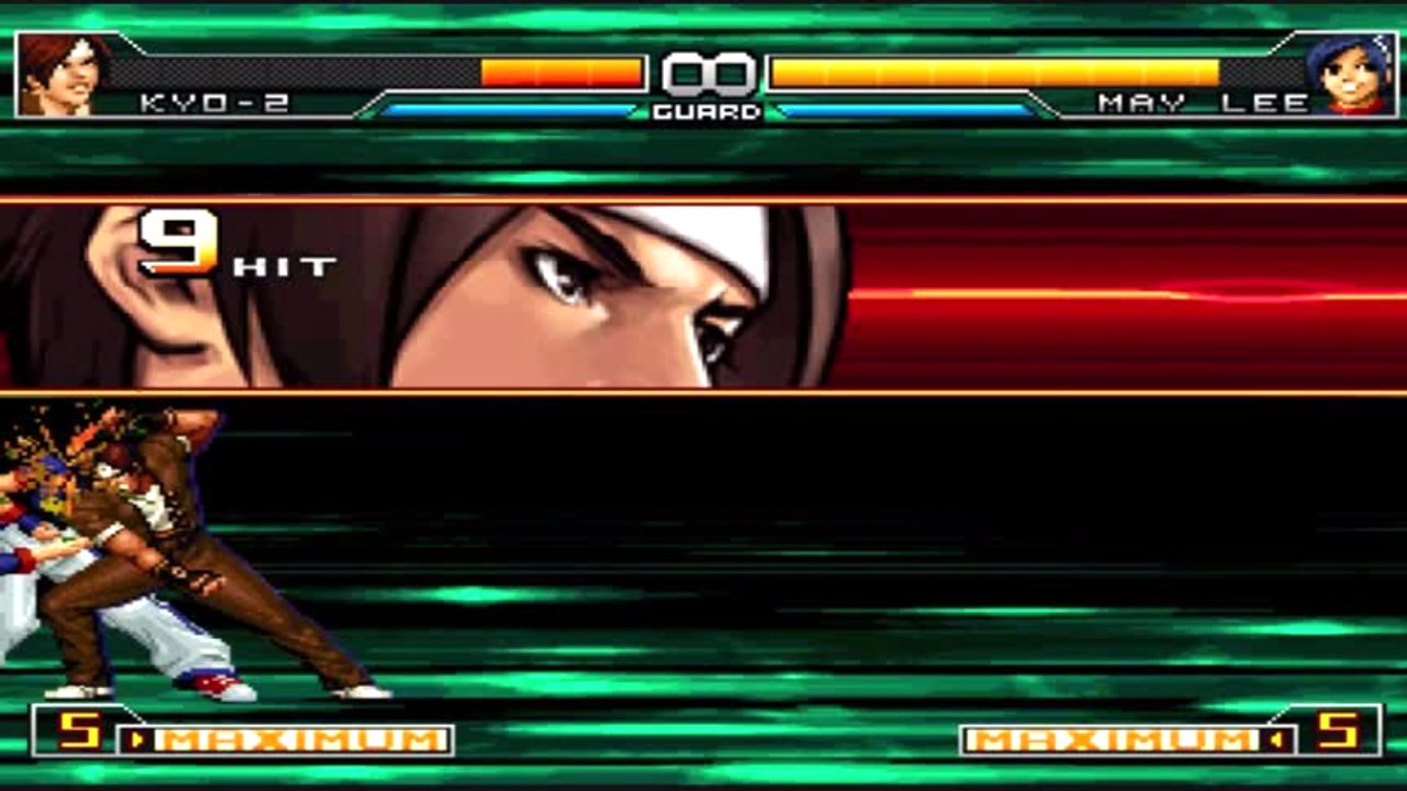 King of Fighters 2002 Unlimited Match - Kyo-2 DM/HSDM - May Lee hitbox