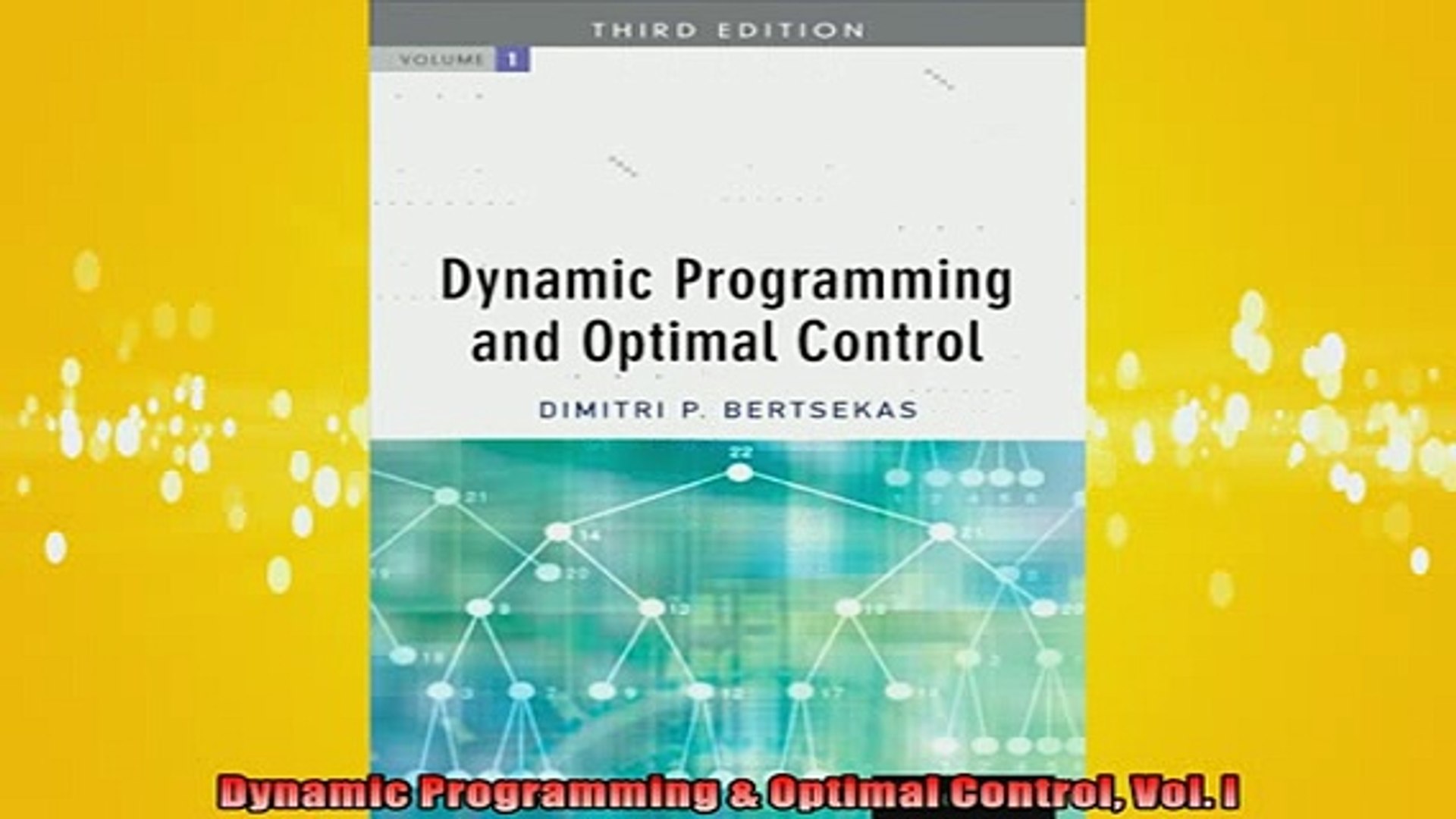 FAVORIT BOOK   Dynamic Programming  Optimal Control Vol I  FREE BOOOK ONLINE